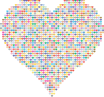 Love Romance Heart Passion Fractal - Love (363x340), Png Download