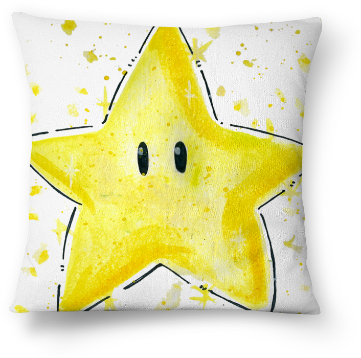 Almofada Star Mario De Juliana Mattosna - Cushion (800x800), Png Download