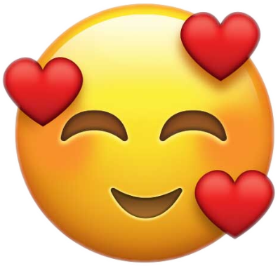 Slot Beers Face Emoji - Love Emoji (396x379), Png Download