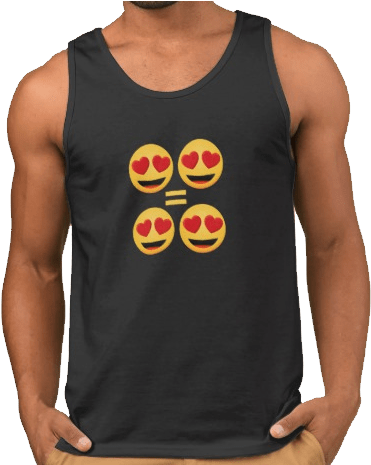 Love Is Love Men's Tank Top - Manly Tank Tops (417x464), Png Download