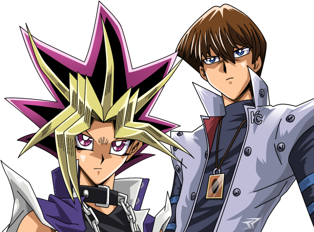 Yugioh Yami Yugi And Seto Kaiba By Jonathanpiccini-jp - Seto Kaiba And Yugi (1024x752), Png Download