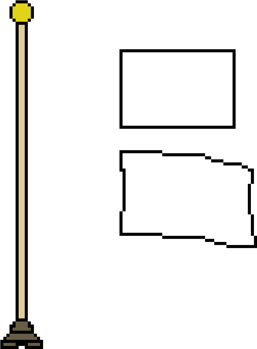 Flag Pole - Flag Pole Pixel (940x1190), Png Download