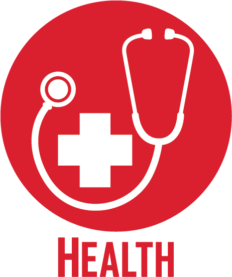 Click The Icons Below For More Info On Our Programs - Health Camp Icon Png (461x571), Png Download