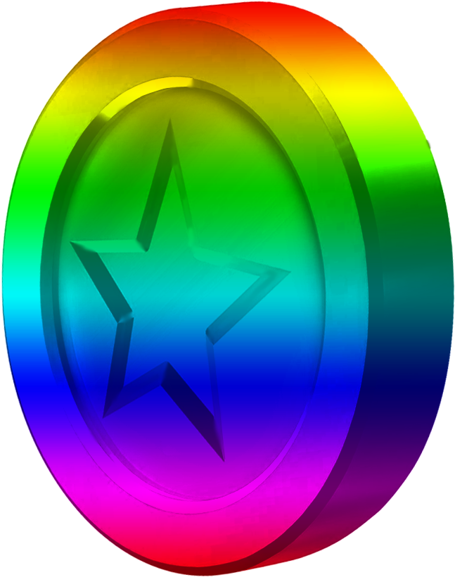 Other Stuff - Rainbow Mario Star Gif (1000x1000), Png Download