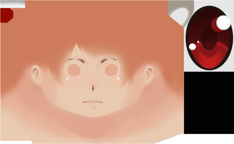 Skin Texture Png - Yandere Simulator Red Eyes (894x894), Png Download