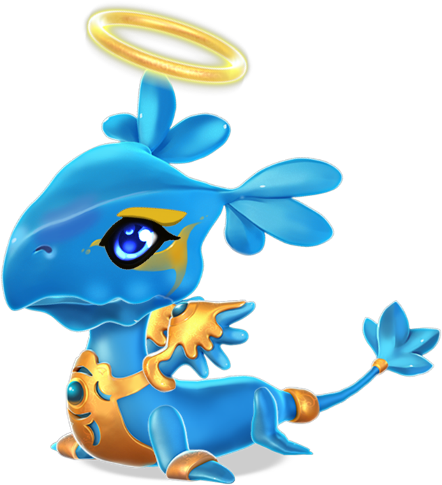 Archangel Dragon Baby - Dragon Mania Legends Dragones Bebes (633x695), Png Download