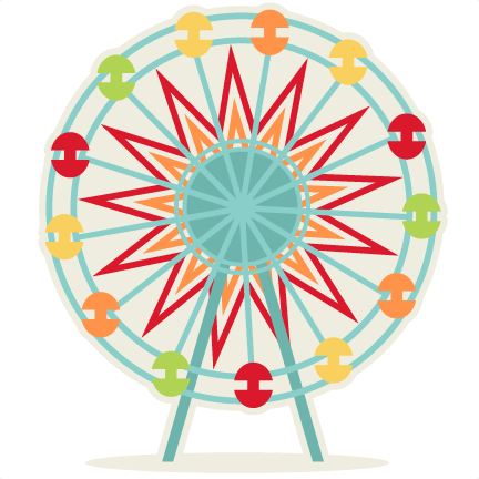 Ferris Wheel Svg Cutting File For Scrapbooking Svg - Ferris Wheel With No Background (432x432), Png Download