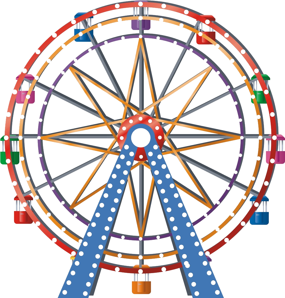 Vector Library Library Car Clip Art Dream Transprent - Ferris Wheel Clipart Png (1326x1228), Png Download