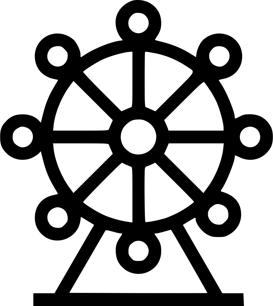 Ferris Wheel Svg Png Icon Free Download - Ferris Wheel Icon Png (872x980), Png Download