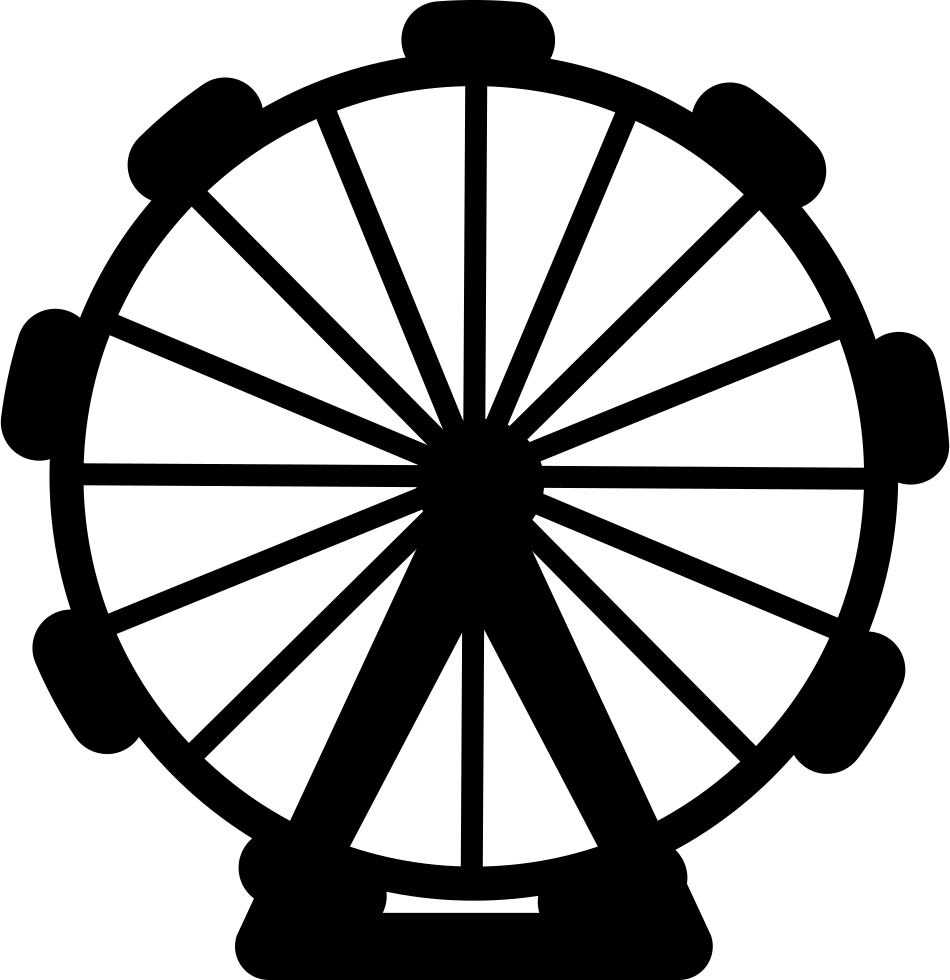 Ferriswheel - - Horse Carriage Wheel Png (950x980), Png Download