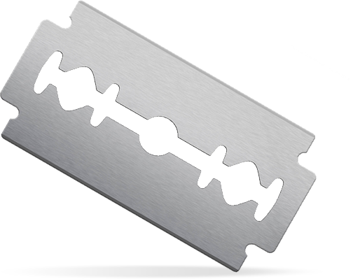 Razor Blade Png - Razor Blade Transparent (504x399), Png Download