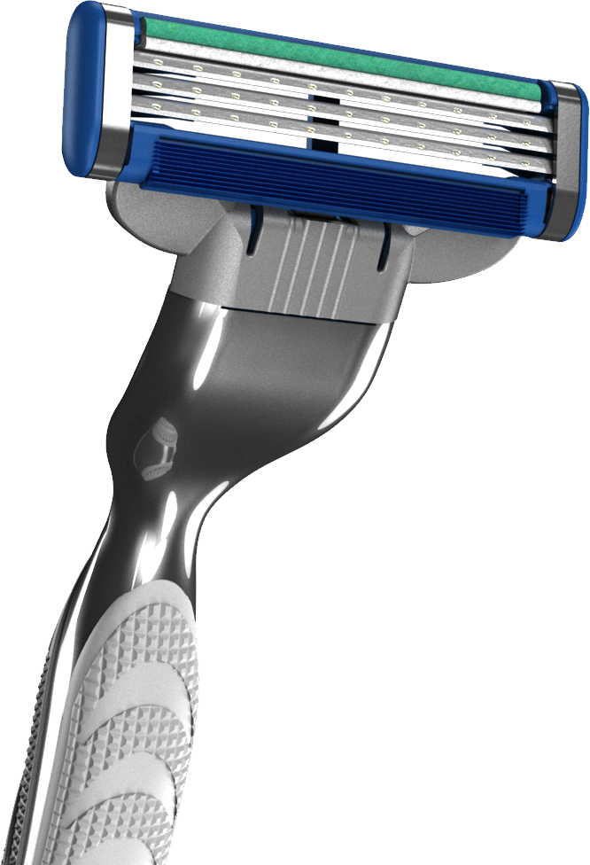 Gillette Evolution Of Razor (666x976), Png Download