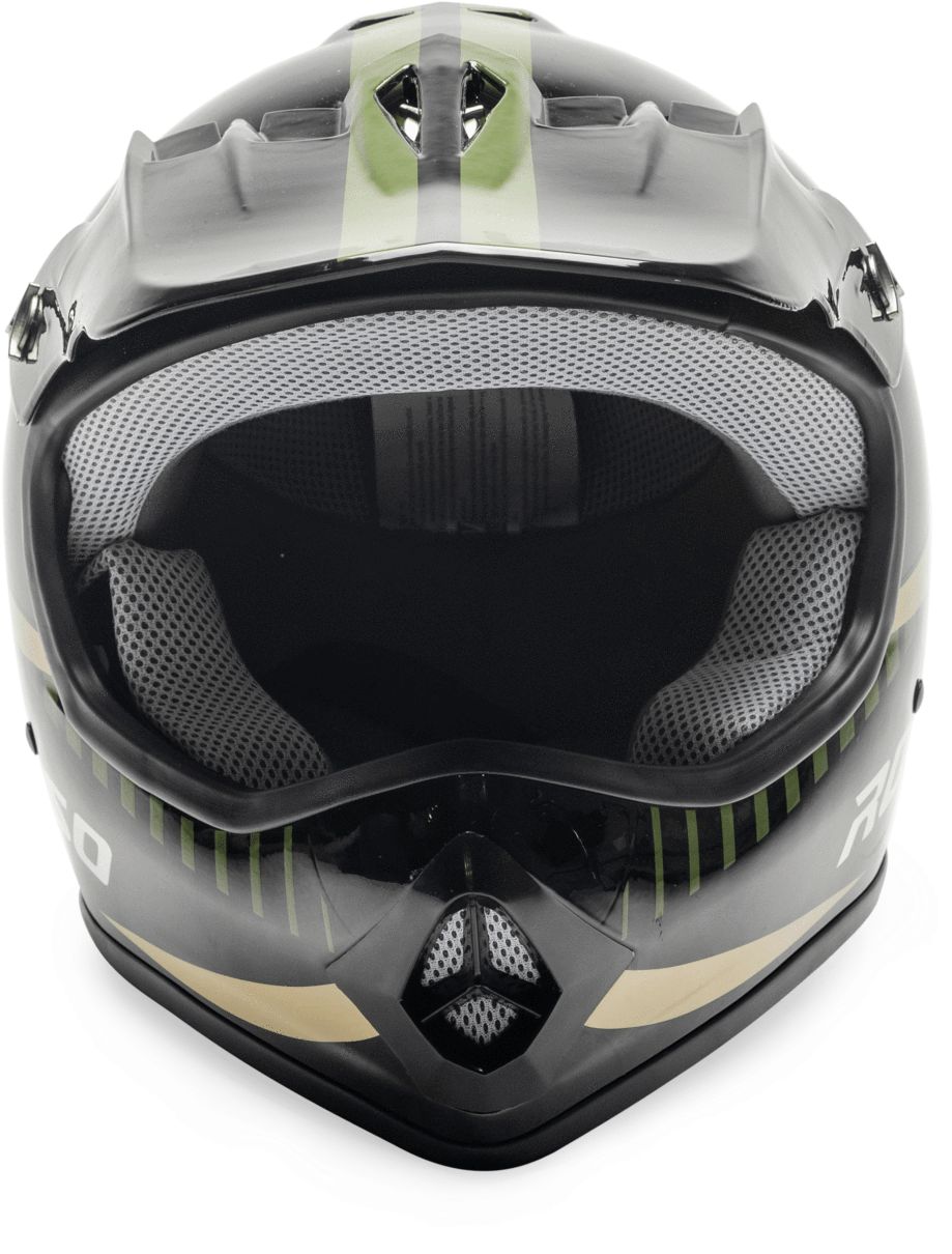 Rosso Off Road Motocross Atv Helmets For Kids Army - All-terrain Vehicle (2000x1334), Png Download
