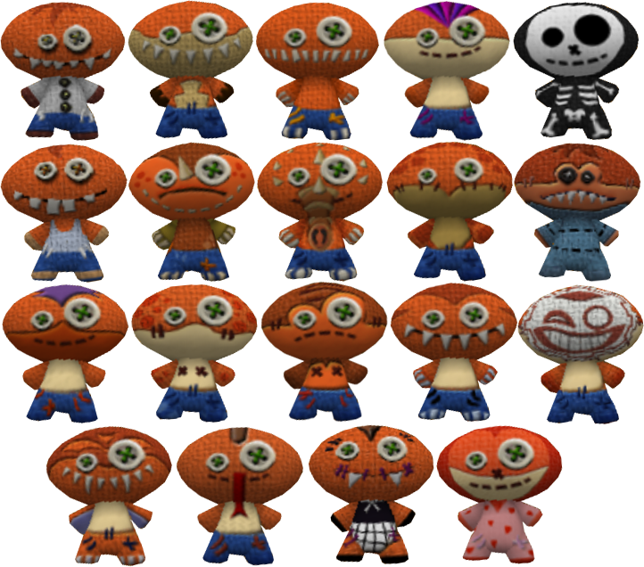 Cott Skins Voodoo Dolls - Crash Of The Titans Voodoo Dolls (722x636), Png Download