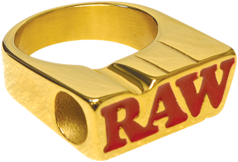 Raw Smoke Ring 24k Gold Plated - Smoking Ring Raw 24k (800x800), Png Download