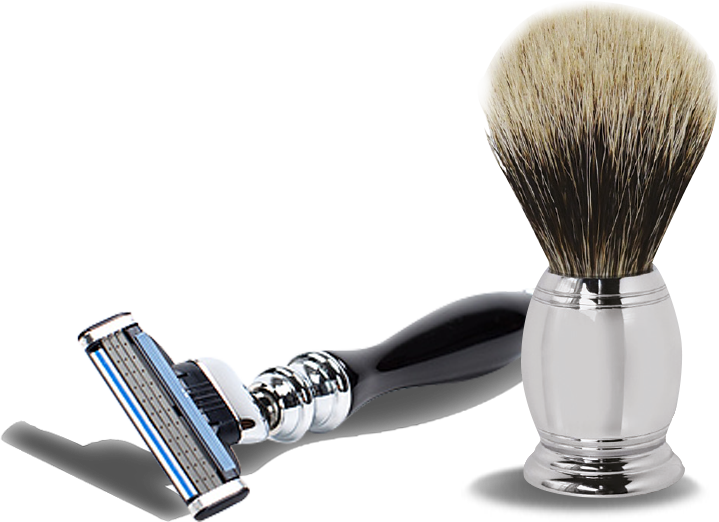 Homepage Slider 2 Razor And Brush - Brush (719x522), Png Download