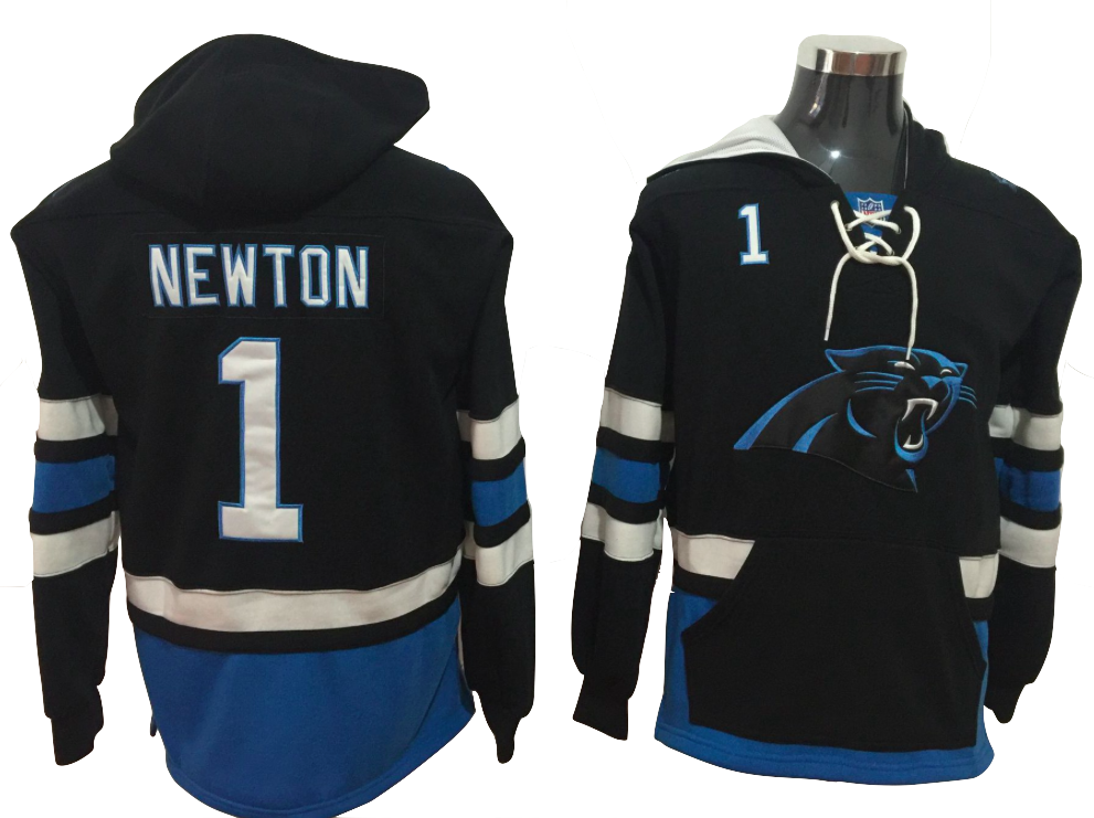 Carolina Panthers Lacer - Carolina Panthers Lacer - Cam Newton Black Pullover (991x741), Png Download