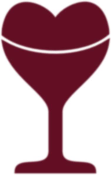 How To Set Use Wine Heart Glass Clipart (378x591), Png Download