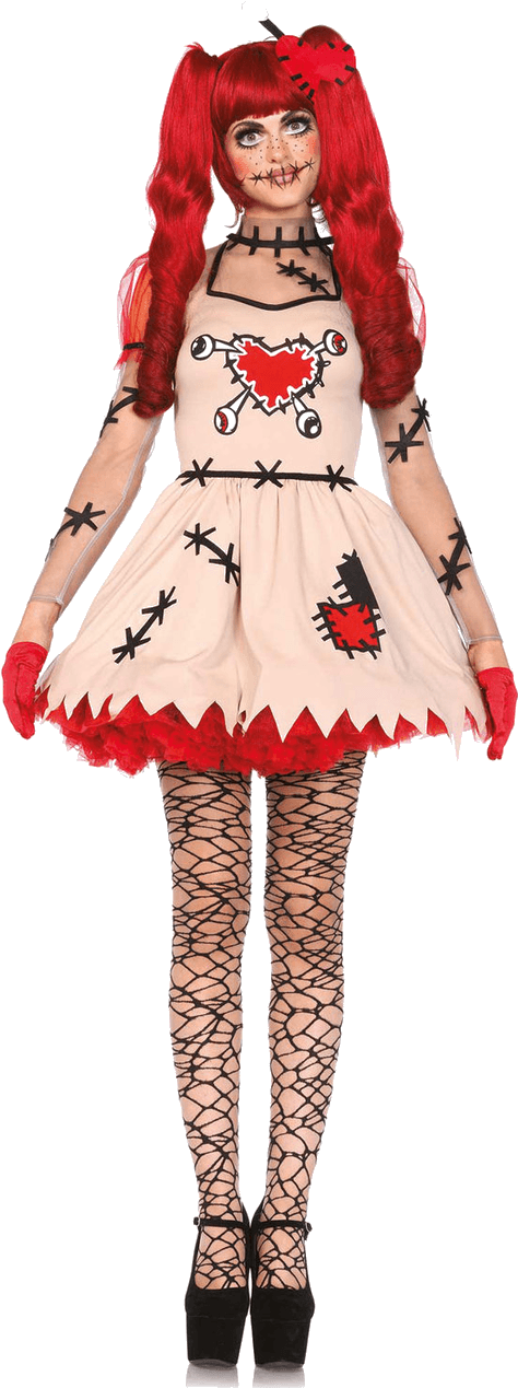 Voodoo Doll Halloween Costume (800x1268), Png Download