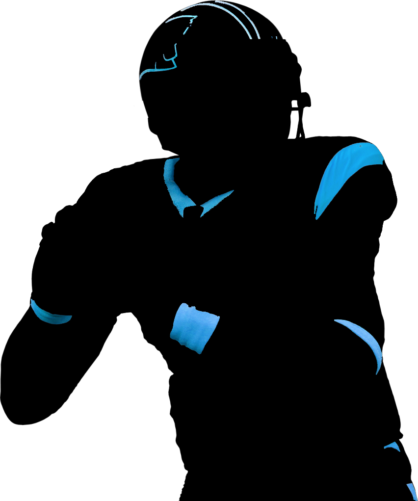 Cam Newton Silhouette (852x1021), Png Download