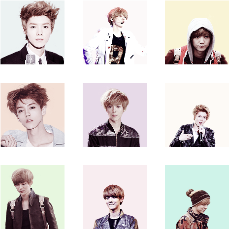 Exo Images Luhan Wallpaper And Background Photos - Luhan Photo Collage (500x501), Png Download