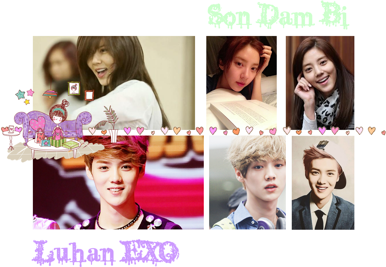 Luhan Exo And Son Dam Bi Have Similar Faces - Exo (1246x967), Png Download
