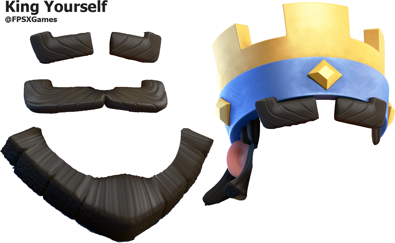 Com Wp Content Uploads 2016 06 Clash Royale King Yourself - Clash Royale Your Self (1583x1007), Png Download