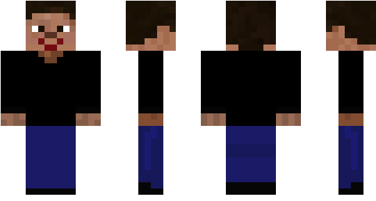 Minecraft Skin Luhan - Buzkaa Skin (600x348), Png Download