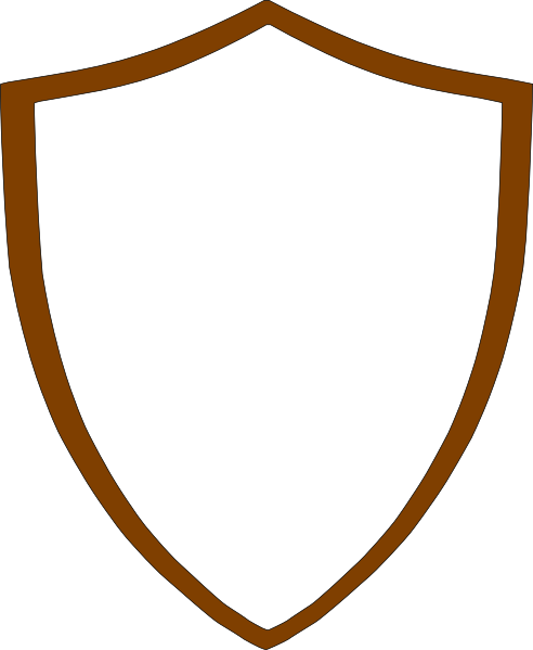 Brown Crest Clip Art At Clker - Circle (492x599), Png Download