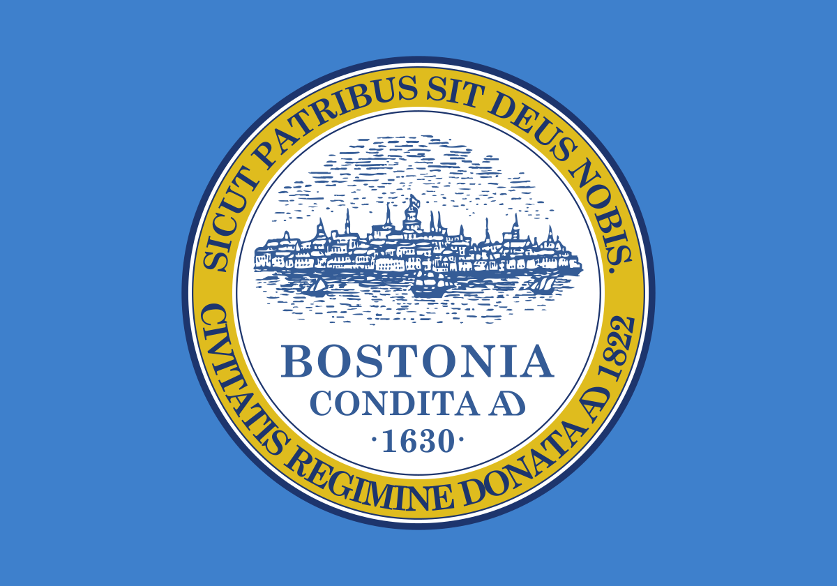 Boston Flag (1200x840), Png Download