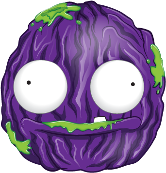 Pukey-passionfruit - Skull (412x406), Png Download