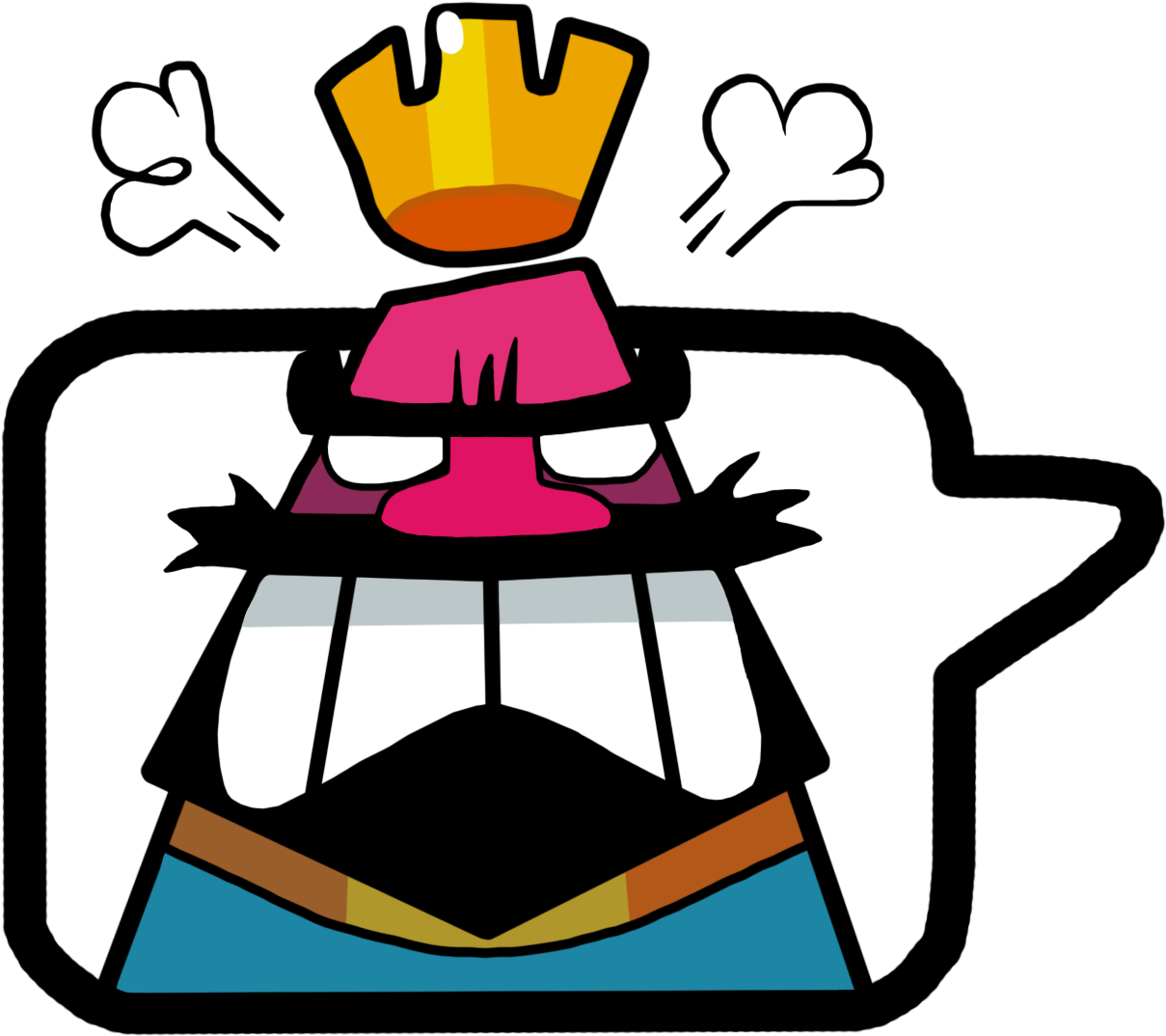 Transparent Emotes Clash Royale - Angry Emote Clash Royale (1500x1500), Png Download
