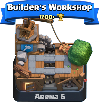 Don't Know How To Build An Unbeatable Deck For Arena - Clash Royale Aréna 6 (352x357), Png Download
