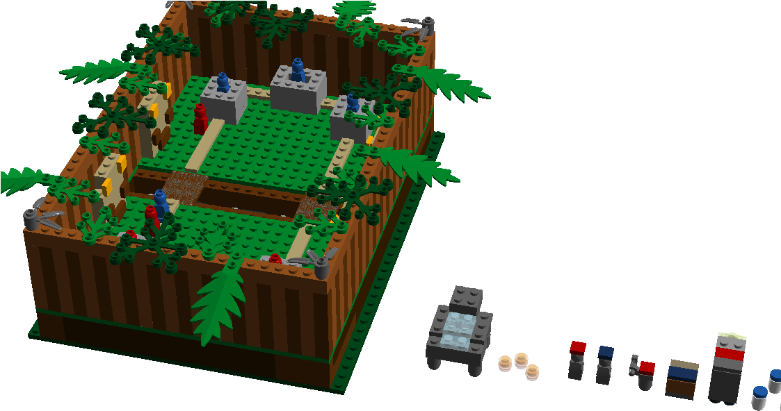 Clash Royale Jungle Arena - Construction Set Toy (1122x600), Png Download