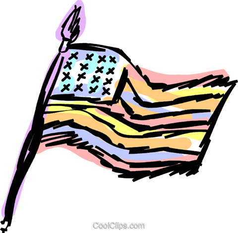 Bandeira Dos Eua Livre De Direitos Vetores Clip Art (480x470), Png Download