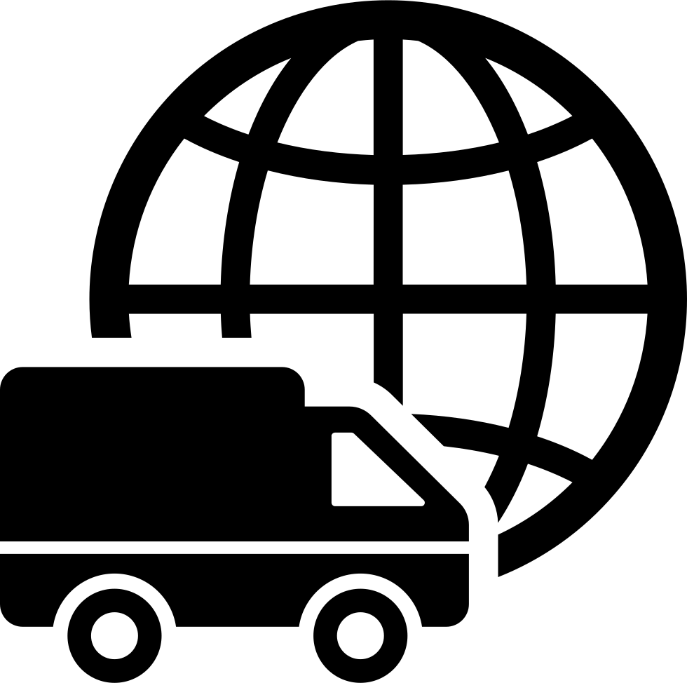 Download International Logistics Delivery Truck Symbol With - Logistics ...