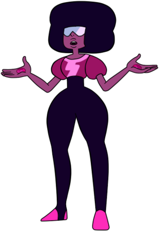 Past Garnet Universe Images, Steven Universe, Gravity - Young Garnet Steven Universe (342x480), Png Download