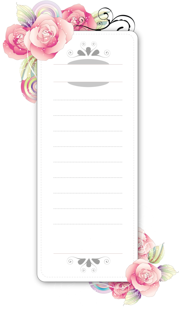 Papiers De Cartas * Envelopes - Flower (586x1024), Png Download