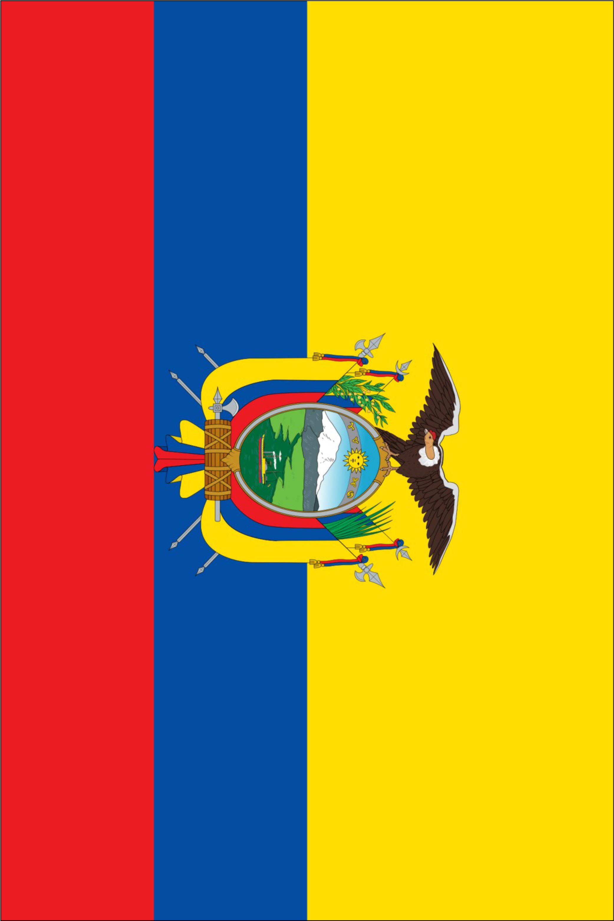 Ecuador Flag - Ecuador Flag Printable (2480x3508), Png Download