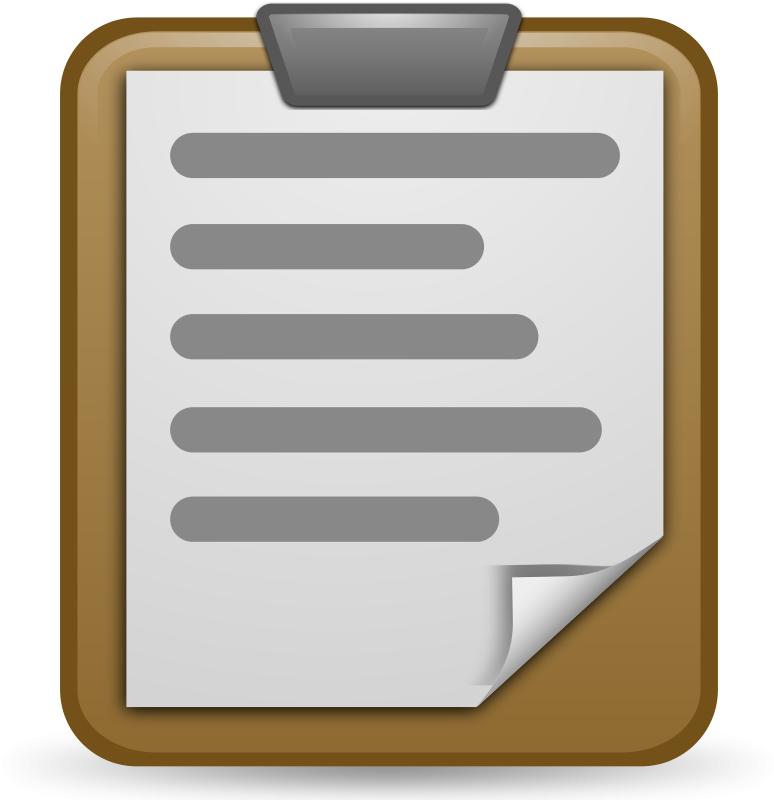 Free To Use Public Domain Clipboard Clip Art - Clipboard Clipart Transparent (800x800), Png Download