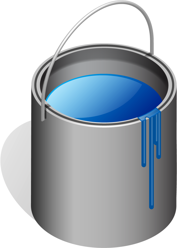 Download 183 Free Paint Brush Icons Here Icon Archive - Paint Bucket Transparent Background (1000x1000), Png Download
