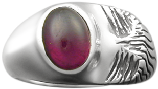 City Scape Ring With Garnet - Titanium Ring (1024x768), Png Download