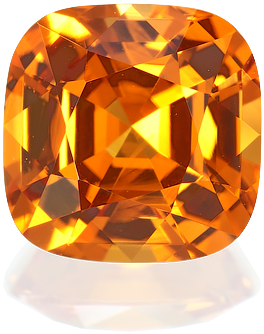 Mandarin Garnet - Diamond (350x350), Png Download