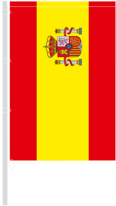 Vertical Flag With Tunnel - Spanish Flag Vertical Png (394x719), Png Download