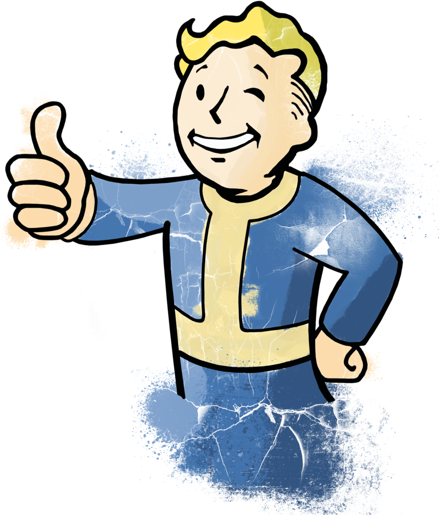 Vault Boy Banner Freeuse - Fall Out Boy Fallout 4 (900x1200), Png Download