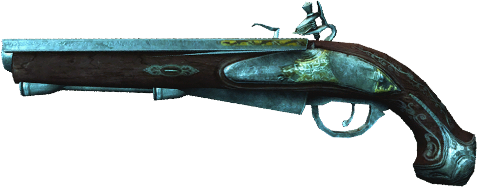 Ac4 Spanish Officer Pistols - Trigger (1024x500), Png Download