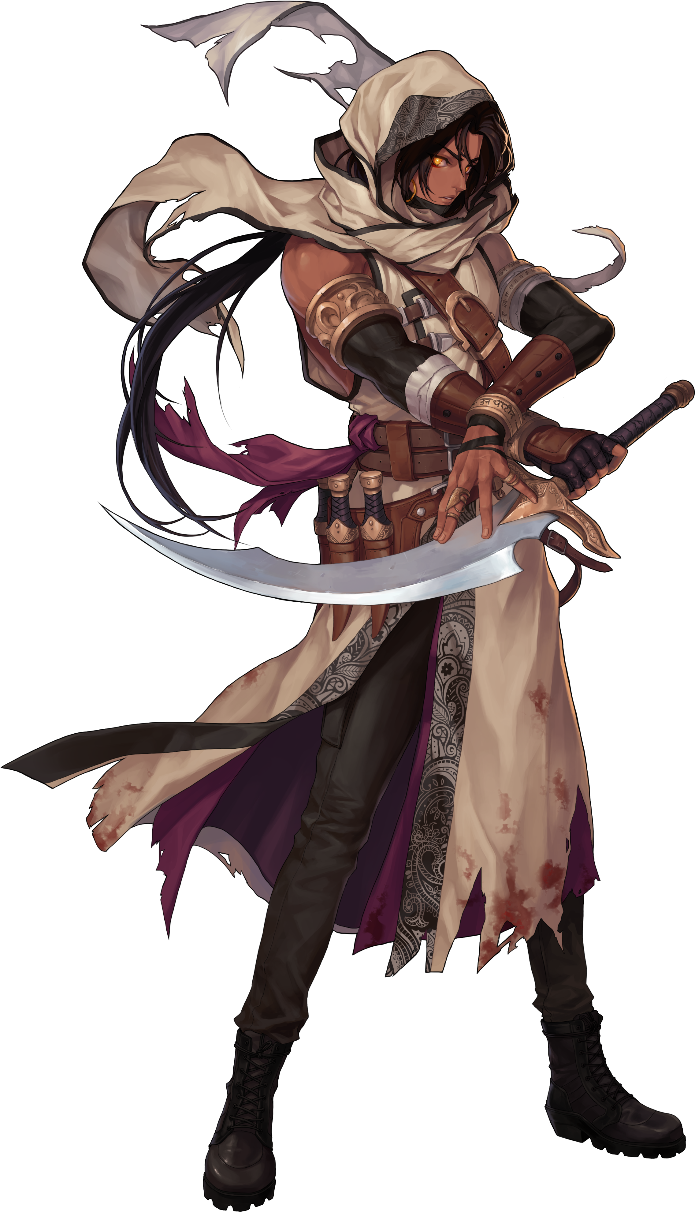 Bosa, Frere Et Partenaire De Karna - Zahir Black Survival Skins (2628x4307), Png Download