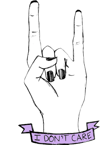 Livros E Outras Drogas - Don T Care Drawings (425x576), Png Download