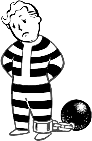 [ Img] - Vault Boy Prison (325x500), Png Download
