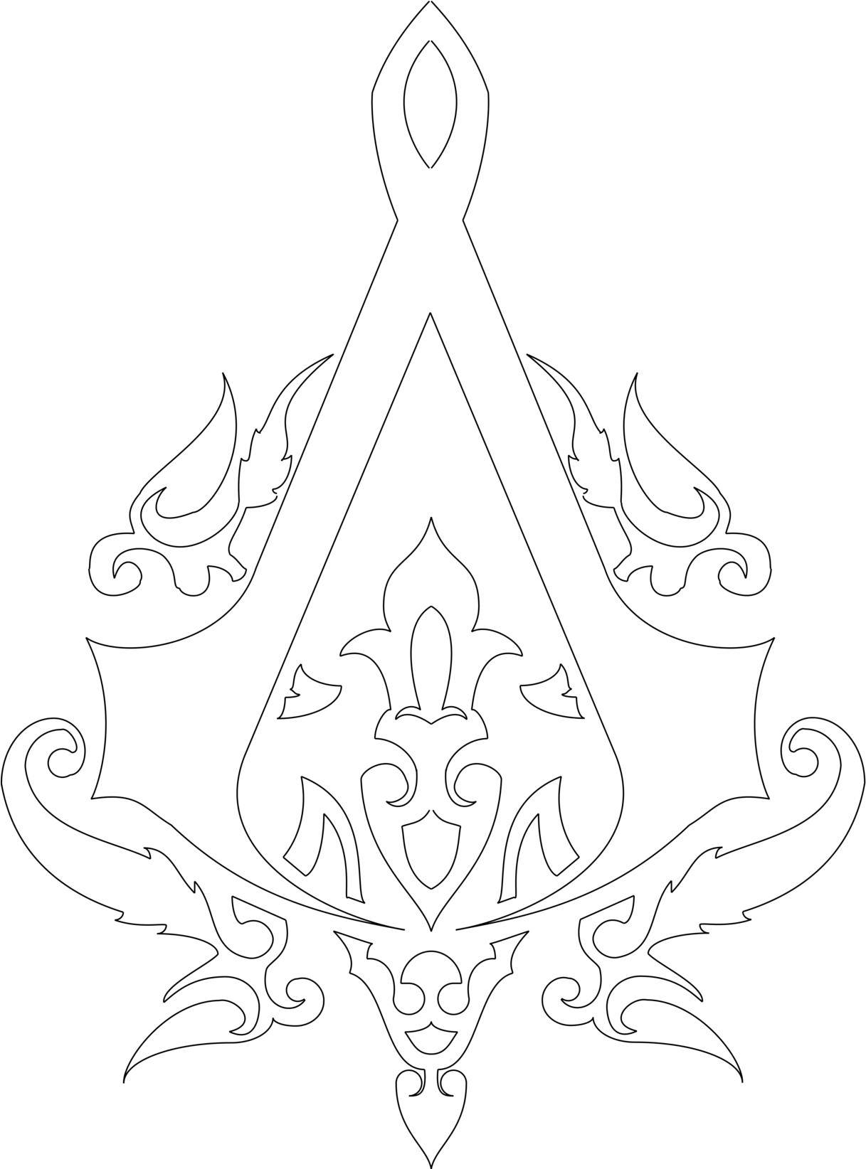 Levantine Assassin Creed Logo By Zenassassin - Land Before Time Sex Tora Shiromaru (1280x1643), Png Download